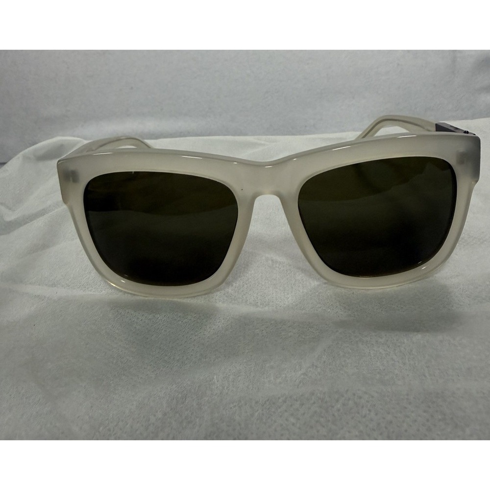 Linda Farrow Philip Lim vintage Sunglasses Clear White Oval Grey Lens Classic